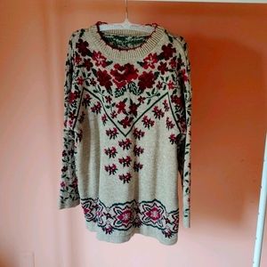 Floral sweater